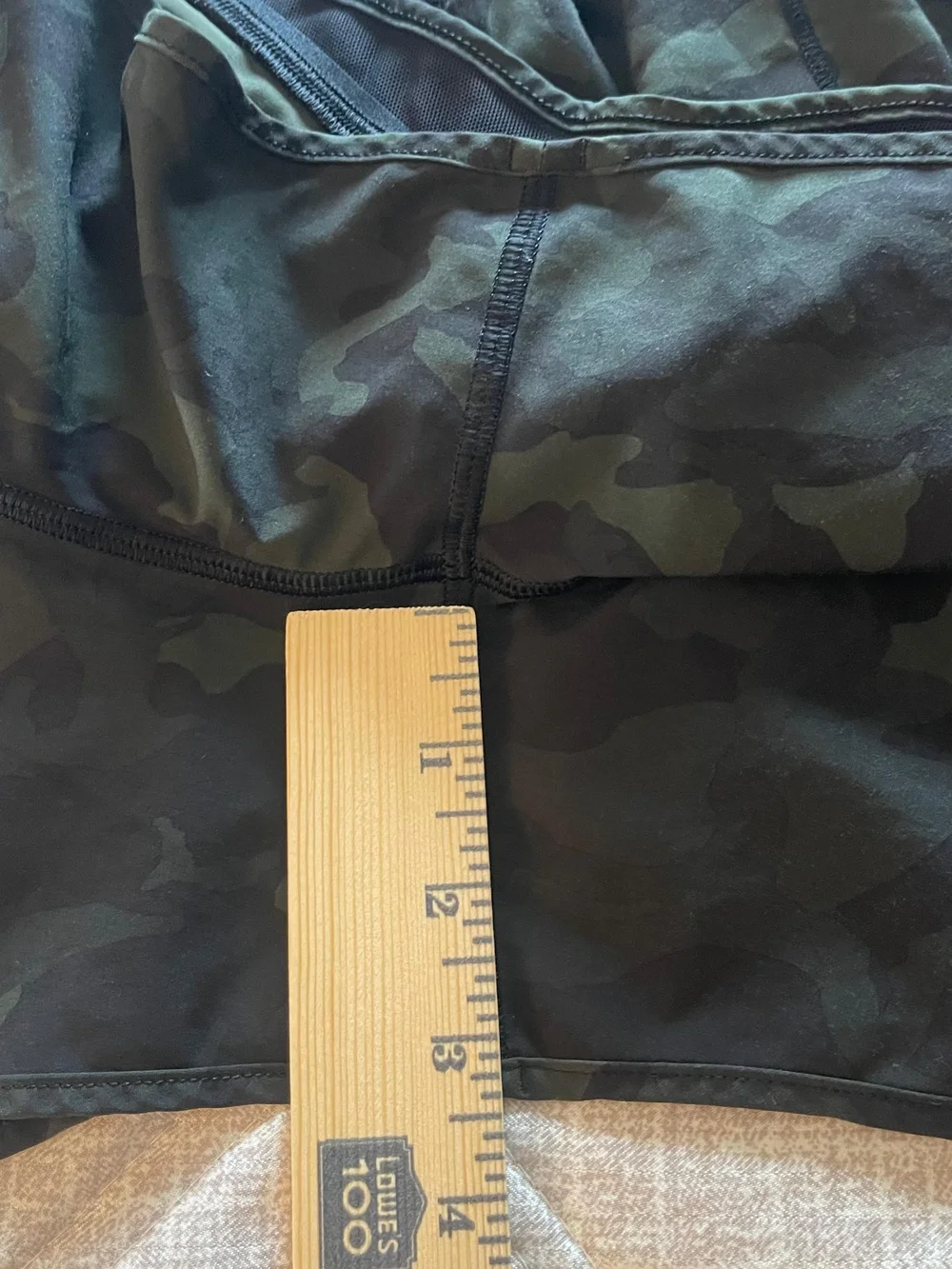 lululemon athletica Olive Camo Athletic Shorts